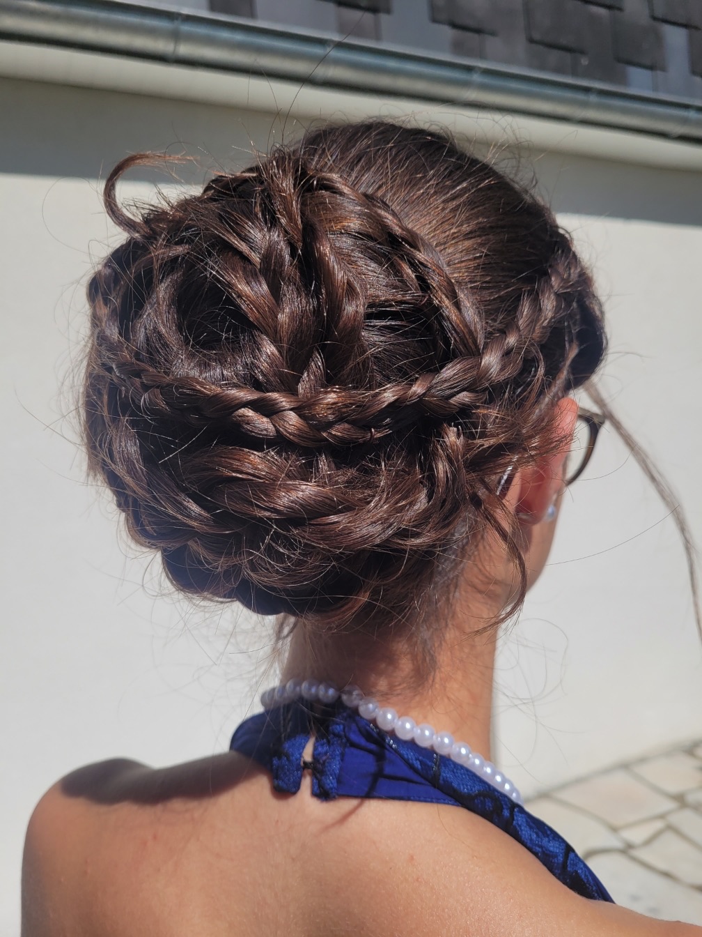 Chignon tressé de cérémonie